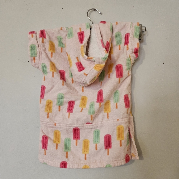 MONICA & ANDY Terrycloth hooded towel dress 12-24m Summer Popcicles 100% cotton - Picture 5 of 8